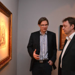 Oblastní Galerie Vysočiny - Tomáš Škaryd s Patrikem Šimonem, majitelem výstavy Zamlčená moderna