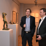 Oblastní Galerie Vysočiny - Tomáš Škaryd s Patrikem Šimonem, majitelem výstavy Zamlčená moderna