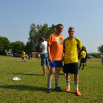 Tomáš Škaryd s Matějem Vydrou, talentovaným fotbalistou, který kope v Udine v Itálii