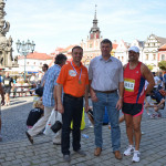 Tomáš Škaryd s Imrichem Bugárem, místrem světa v běhu a Jiří Novotný